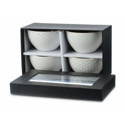Set 4 coppette in porcellana Aya 120 ml