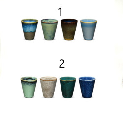 Set 4 bicchieri in due varianti colore
