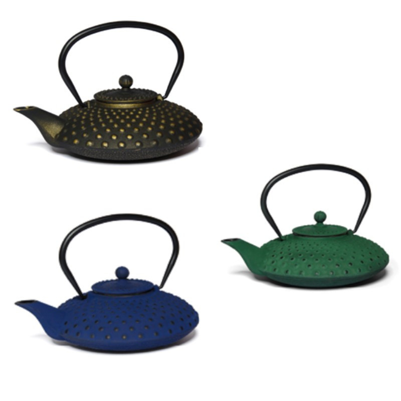Teiera in Ghisa Kambin – 0,8 L – Blu, Verde o Nero