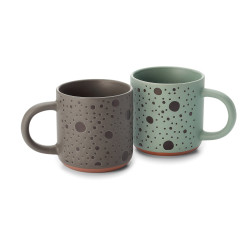 Tazza Eden in Ceramica – 350 ml con Fantasia a Pois