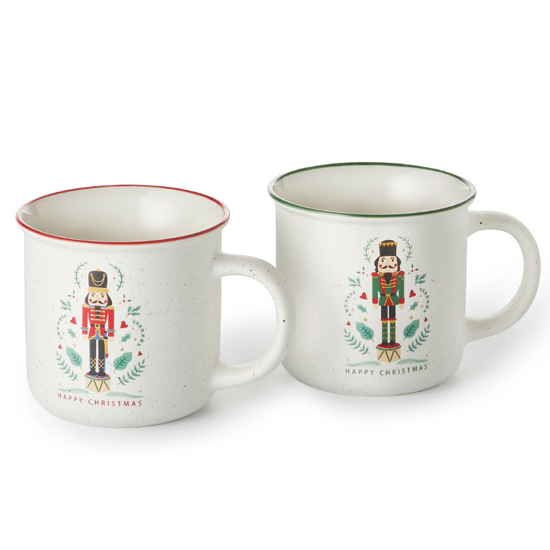 Tazza Schiaccianoci in Ceramica – 350 ml – Rossa o Verde