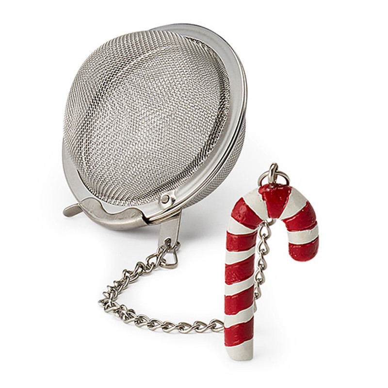 Colino da Tè in Acciaio con Charm Bastoncino di Zucchero – 5 cm