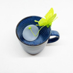 Colino da Tè Farfalla in Silicone con Catenella – 5 cm