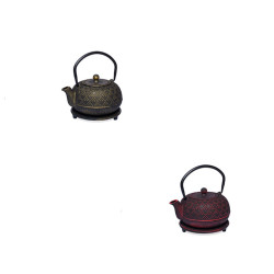 Set Teiera in Ghisa Akyta con Sottoteiera e Filtro – 0,7 L