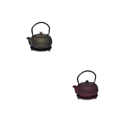 Set Teiera in Ghisa Akyta con Sottoteiera e Filtro – 0,7 L