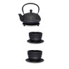 Set Teiera in Ghisa Saitama 0,9 L con 2 Tazze e Piattini – Filtro Acciaio Incluso