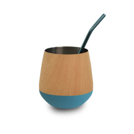 Calebassa con Bombilla in Acciaio Inossidabile – 450 ml